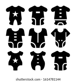 baby romper icon isolated sign symbol vector illustration - Collection of high quality black style vector icons
