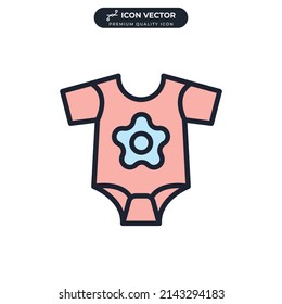 baby romper icon symbol template for graphic and web design collection logo vector illustration