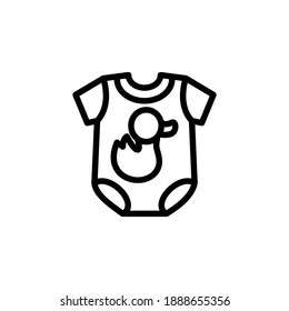 Baby Romper icon in vector. Logotype