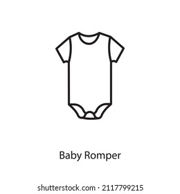 baby romper icon in vector. Logotype