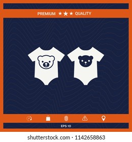 Baby rompers icon