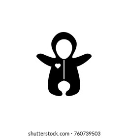 Baby rompers icon. Baby element icon. Premium quality graphic design icon. Signs, outline symbols collection icon for websites, web design, mobile app, info graphics on white background