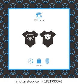 Baby rompers icon. Element for your design