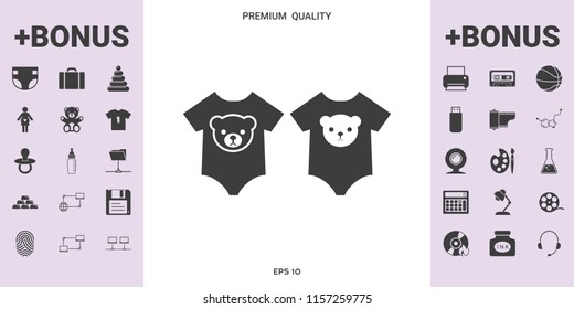 Baby rompers icon - graphic elements for your design