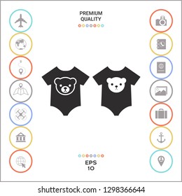 Baby rompers icon. Graphic elements for your design