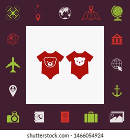 Baby rompers icon. Graphic elements for your design