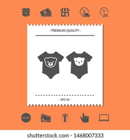 Baby rompers icon. Graphic elements for your design