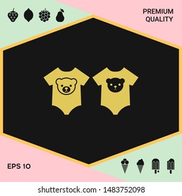 Baby rompers icon. Graphic elements for your design