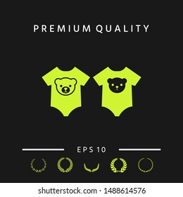 Baby rompers icon. Graphic elements for your design