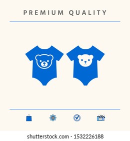 Baby rompers icon. Graphic elements for your design
