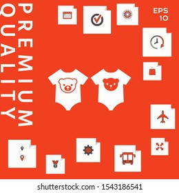 Baby rompers icon. Graphic elements for your design