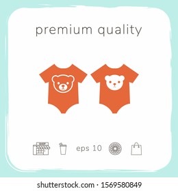 Baby rompers icon. Graphic elements for your design