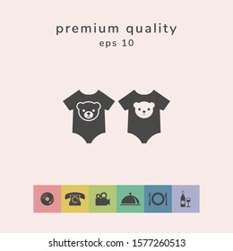 Baby rompers icon. Graphic elements for your design