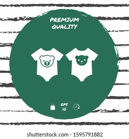 Baby rompers icon. Graphic elements for your design