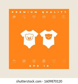 Baby rompers icon. Graphic elements for your design