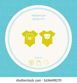 Baby rompers icon. Graphic elements for your design