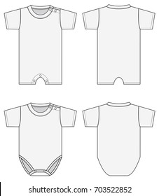 Baby rompers illustration [vector]