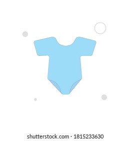 baby rompers vector flat illustration on white background