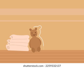 baby room flat design vector illustration