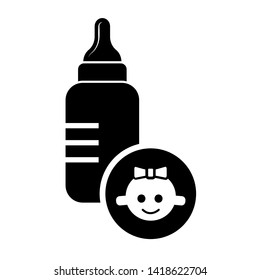 Baby Room Icon Vector - Flat and Trendy Sign / Symbol Illustration.