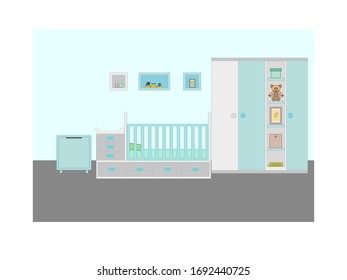 baby room on white background