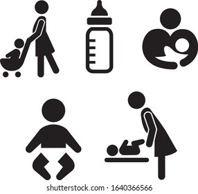 Baby Room Sigh Icon Vector 