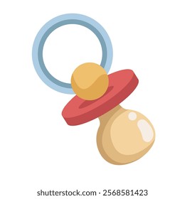 baby rubber pacifier isolated design