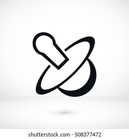 Baby s Dummy Vector icon, flat design best vector icon