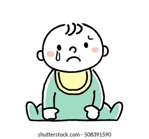 Baby: sad expression