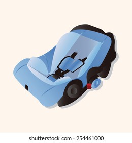 Baby Safety Seat theme elements