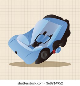 Baby Safety Seat theme elements