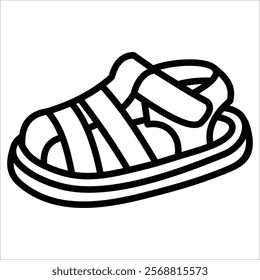 Baby Sandals Icon Element For Design