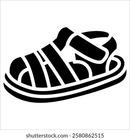 Baby Sandals Icon Element For Design