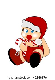 Baby Santa - Vector