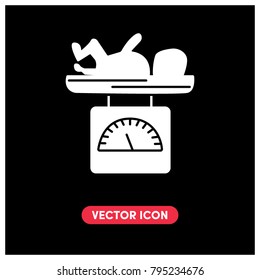 Baby Scales Vector Icon