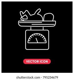 Baby Scales Vector Icon