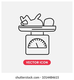 Baby Scales Vector Icon Illustration