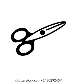 Baby Scissors Glyph Icon, Vector illustration