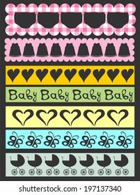 Baby scrapbook border