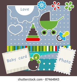 Baby scrapbook set