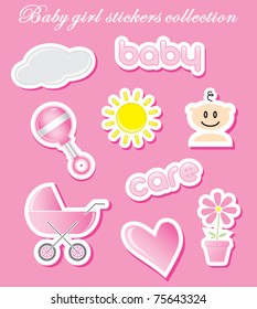 Baby scrapbook sticker collection