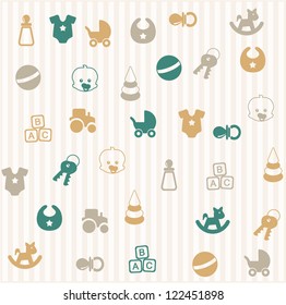 Baby seamless pattern