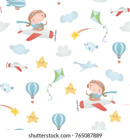 Baby seamless pattern