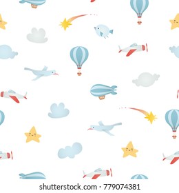 Baby seamless pattern