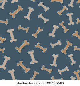 baby seamless pattern for boys with bones
