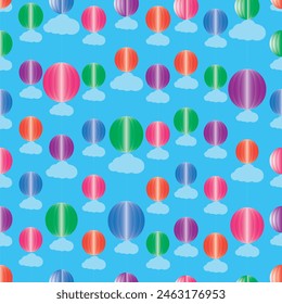 Baby seamless Pattern with cloud