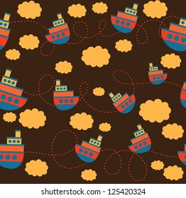 baby seamless pattern design. vector illustration
