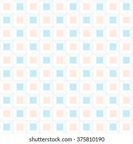 Baby seamless pattern, kids pastel geometric retro ornament textures, abstract vector background, geometry repeat wallpaper