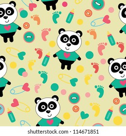 baby seamless pattern. vector illustration