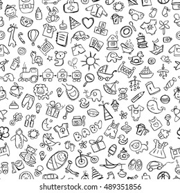 Baby seamless pattern for your design